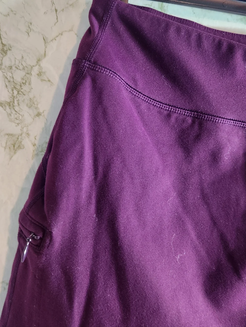 DULUTH TRADING CO Purple Nylon Skort